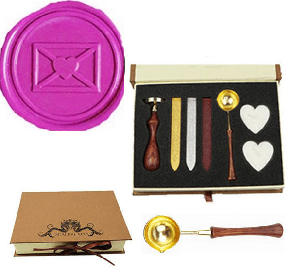 Heart Seal Stamp,DIY wax seal stamp,Wax Seal Stamp Kit, Wedding invitation  seals,Party seal