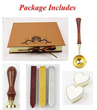 Umbrella Raindrop Sealing Wax Seal Stamp Spoon Stick Candle Gift Box kit