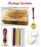 Shark Sealing Wax Seal Stamp Spoon Stick Candle Wooden Gift Box Set